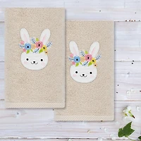 Linum Home Textiles Bee Dance Embroidered 2-pc. Hand Towel