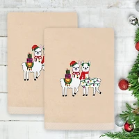 Linum Home Textiles Llamas Embroidered 2-pc. Hand Towel