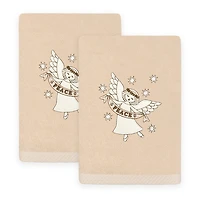 Linum Home Textiles Angel Embroidered 2-pc. Hand Towel