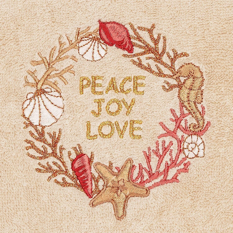 Linum Home Textiles Christmas Peace 2-pc. Hand Towel
