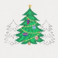 Linum Home Textiles Xmas Three Trees 2-pc. Hand Towel