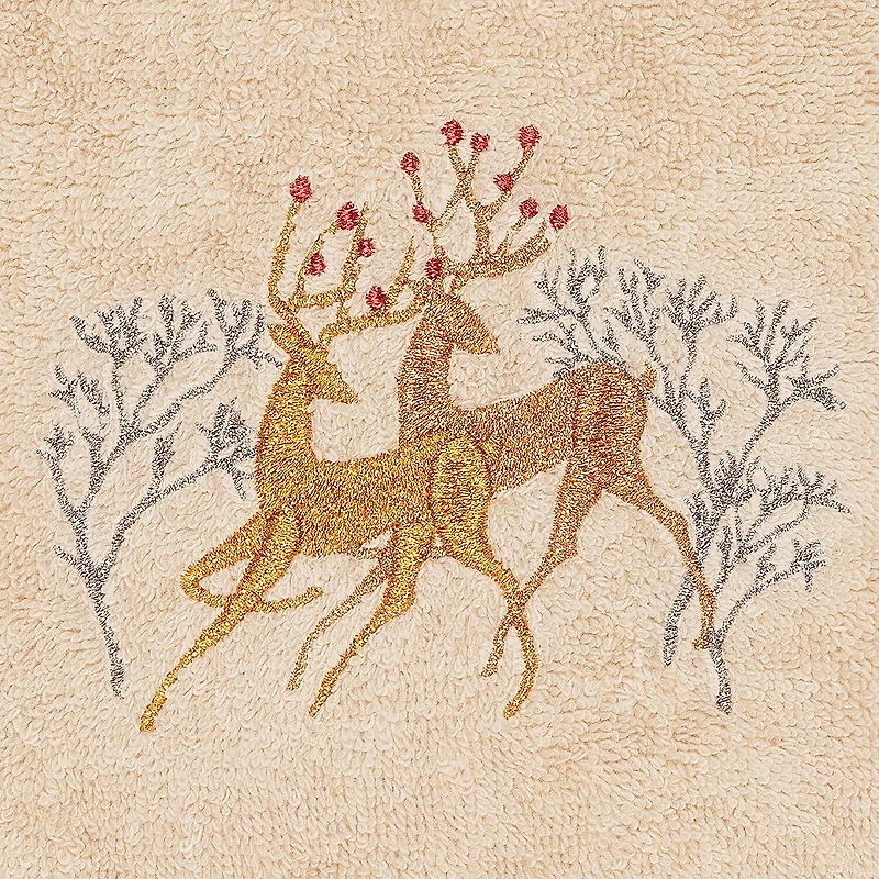 Linum Home Textiles Christmas Deer Pair 2-pc. Hand Towel
