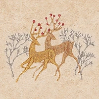Linum Home Textiles Christmas Deer Pair 2-pc. Hand Towel