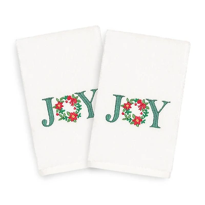 Linum Home Textiles Christmas Joy 2-pc. Hand Towel