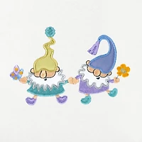 Linum Home Textiles Spring Gnomes Embroidered 2-pc. Hand Towel