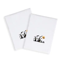 Linum Home Textiles Halloween Scary Embroidered 2-pc. Hand Towel