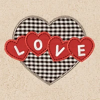 Linum Home Textiles Love Hearts Embroidered 2-pc. Hand Towel