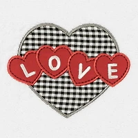 Linum Home Textiles Love Hearts Embroidered 2-pc. Hand Towel