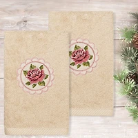 Linum Home Textiles Rosalee Embroidered 2-pc. Hand Towel