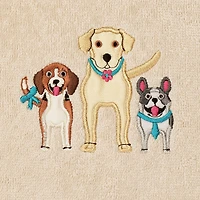 Linum Home Textiles Dogs Embroidered 2-pc. Hand Towel