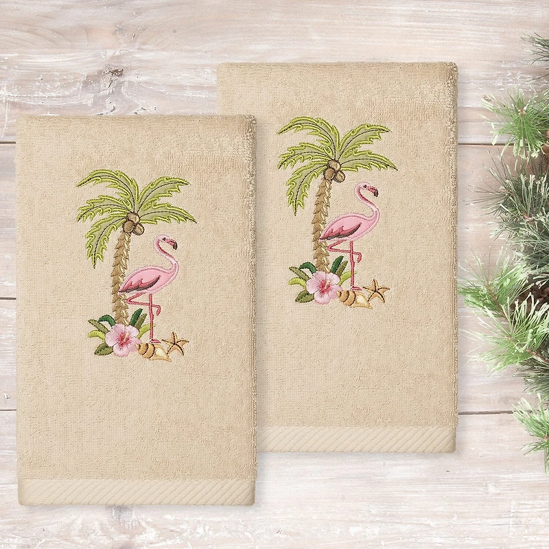 Linum Home Textiles Flora Embroidered 2-pc. Hand Towel