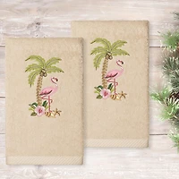Linum Home Textiles Flora Embroidered 2-pc. Hand Towel