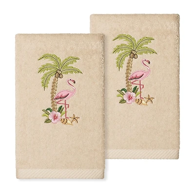 Linum Home Textiles Flora Embroidered 2-pc. Hand Towel