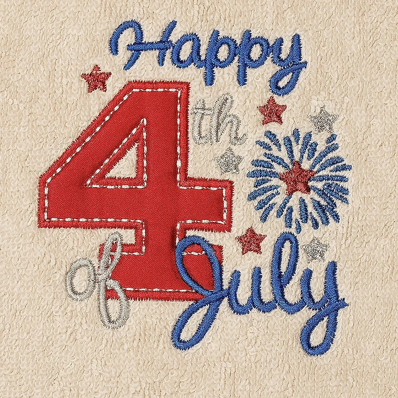 Linum Home Textiles 4th Of July Embroidered 2-pc. Hand Towel