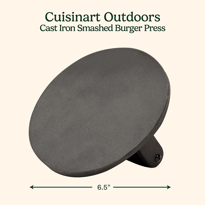 Cuisinart Outdoors Cast Iron Hamburger Press