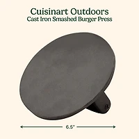 Cuisinart Outdoors Cast Iron Hamburger Press