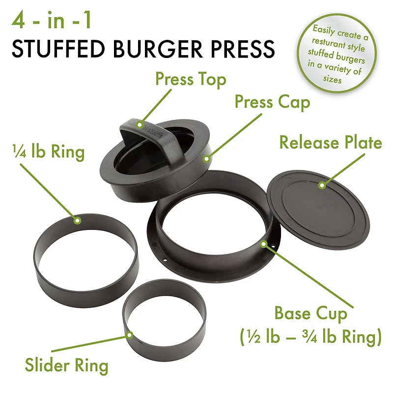 Cuisinart Outdoors 4-In-1 Stuffed Burger Press