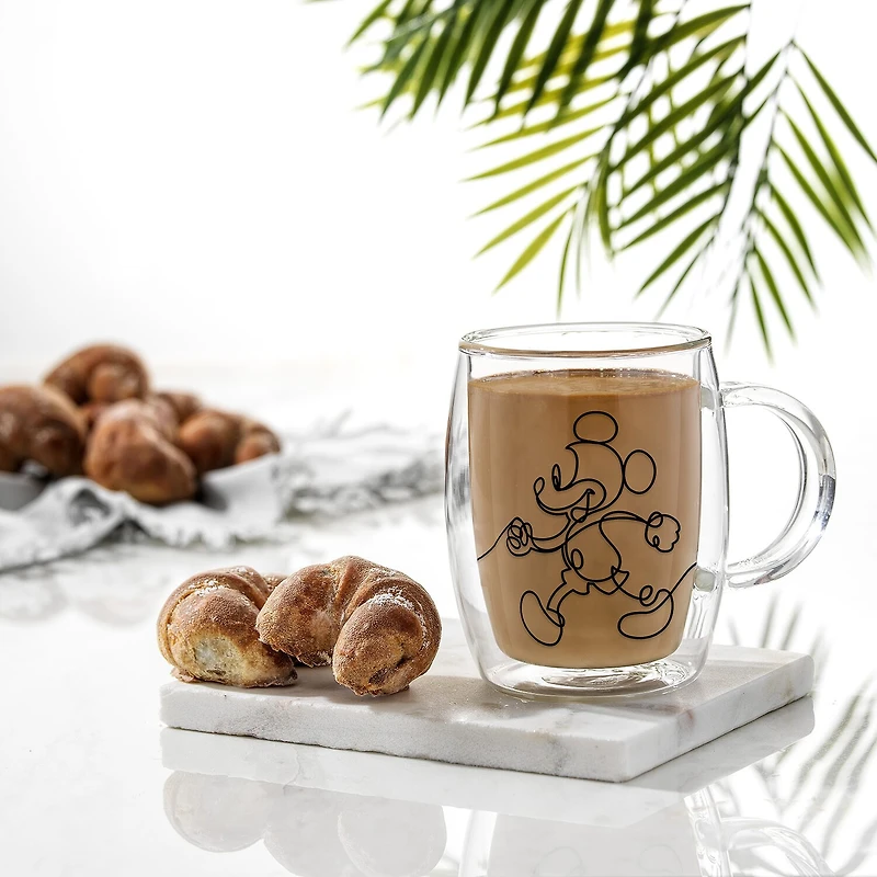 Joyjolt Mickey And Pluto Aroma 2-pc. Mickey and Friends Coffee Mug