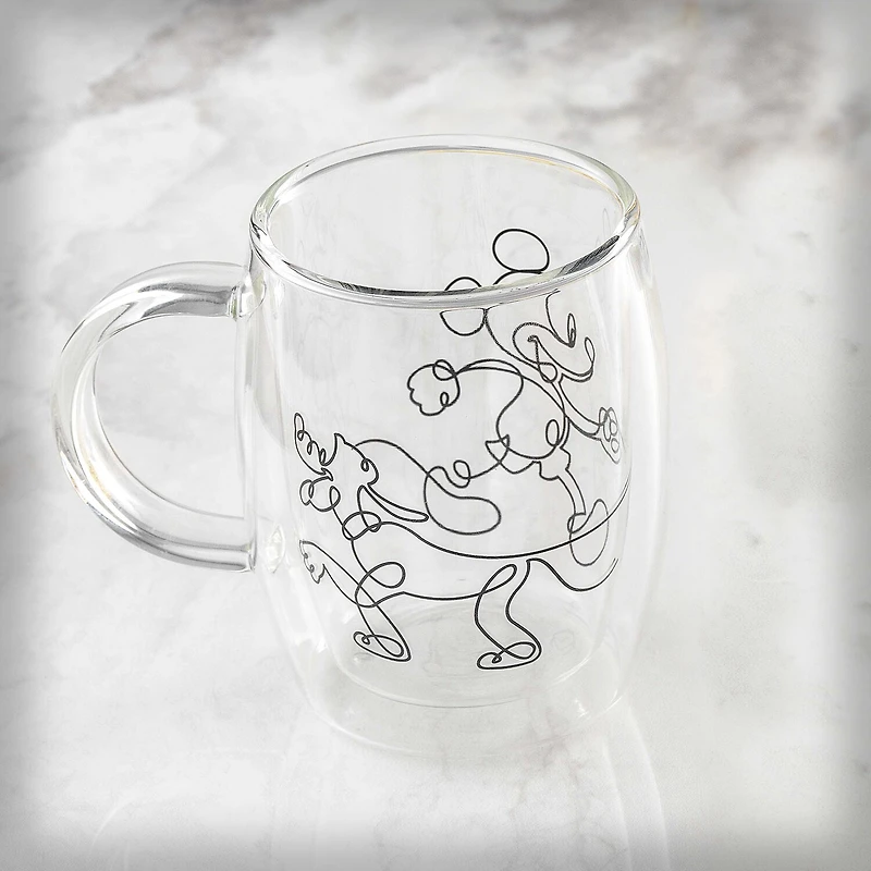 Joyjolt Mickey And Pluto Aroma 2-pc. Mickey and Friends Coffee Mug