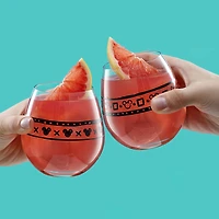 Joyjolt Geo Picnic 4-pc. Drinkware Set