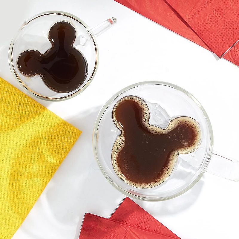 Joyjolt Mickey Mouse 3D 2-pc. Cappuccino Cup