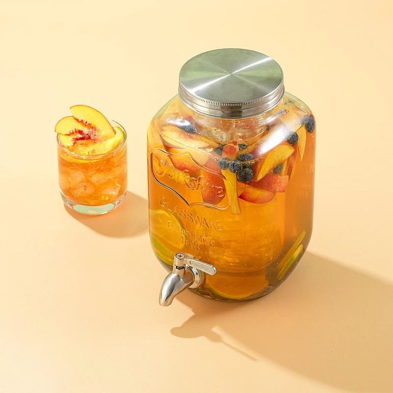 Joyjolt Fluted Design With 2 Diffusers Beverage Dispenser