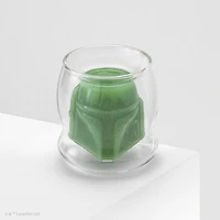 Joyjolt 3d Helmet Double Wall Boba Fett Star Wars Cappuccino Cup