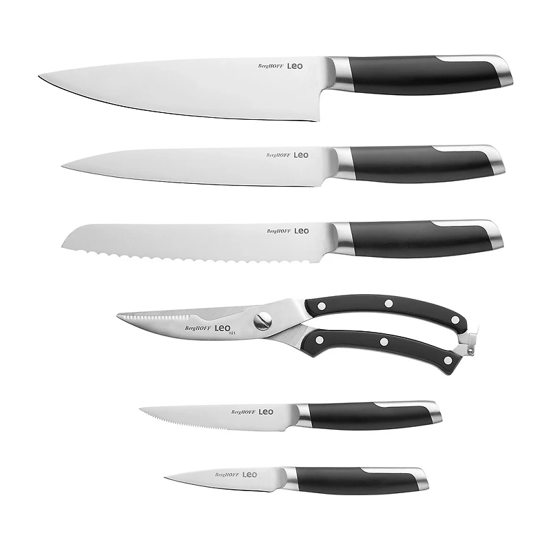 BergHOFF Leo Graphite Stainless Steel 13-pc. Knife Block Set