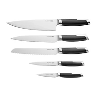 BergHOFF Leo Graphite Stainless Steel 6-pc. Knife Block Set