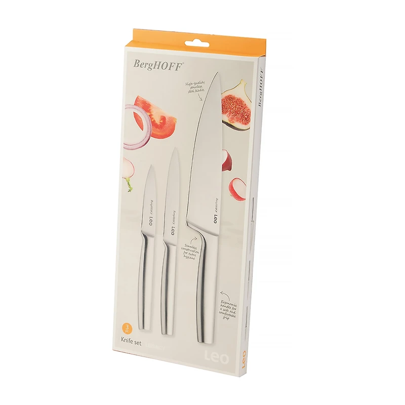 BergHOFF Leo Legacy Stainless Steel Starter 3-pc. Knife Set