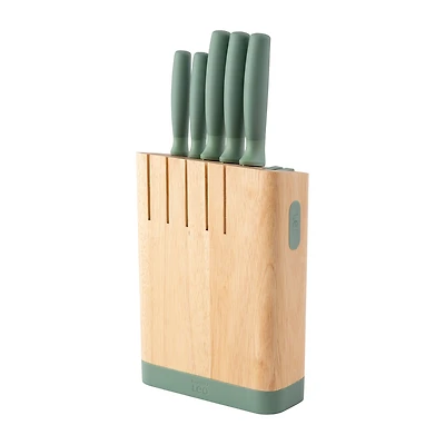 BergHOFF Leo Forest Stainless Steel 6-pc. Knife Block Set
