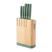BergHOFF Leo Forest Stainless Steel 6-pc. Knife Block Set