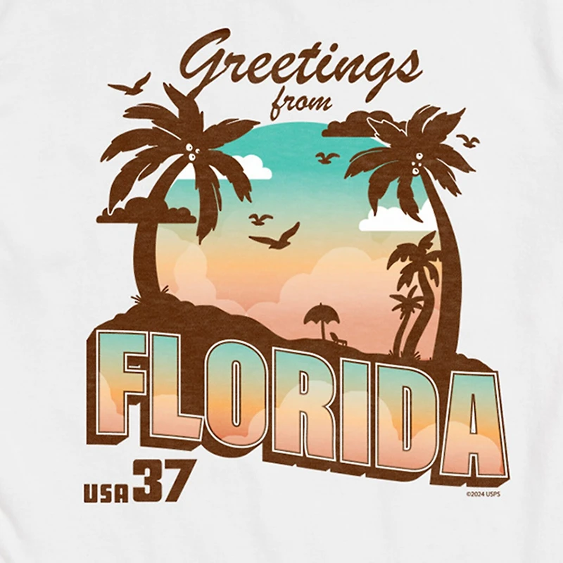 Mens Short Sleeve Florida Graphic T-Shirt