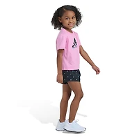 adidas Little Girls 2-pc. Short Set