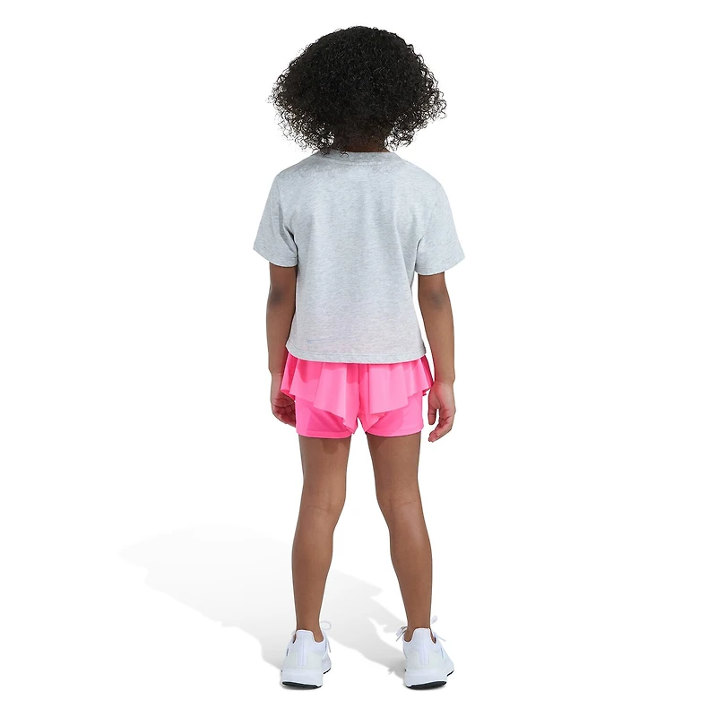 adidas Little Girls 2-pc. Short Set