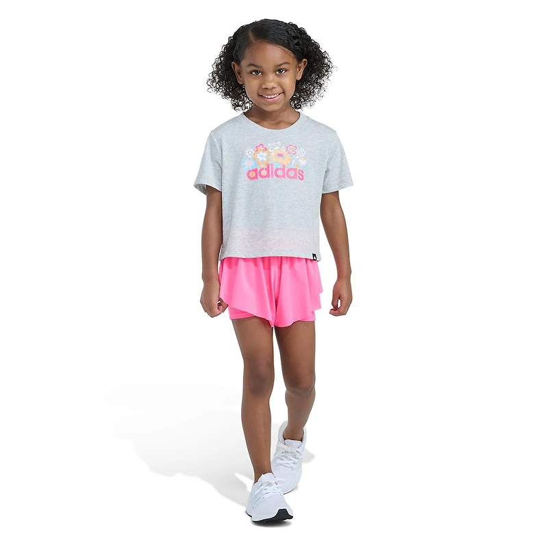 adidas Little Girls 2-pc. Short Set