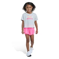 adidas Little Girls 2-pc. Short Set
