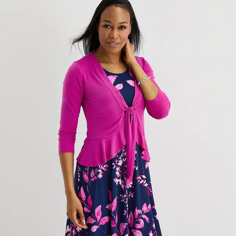 Studio 1 Womens Floral Jacket Dress