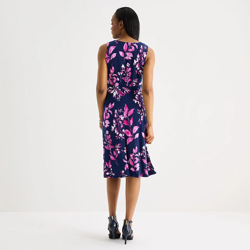 Studio 1 Womens Floral Jacket Dress