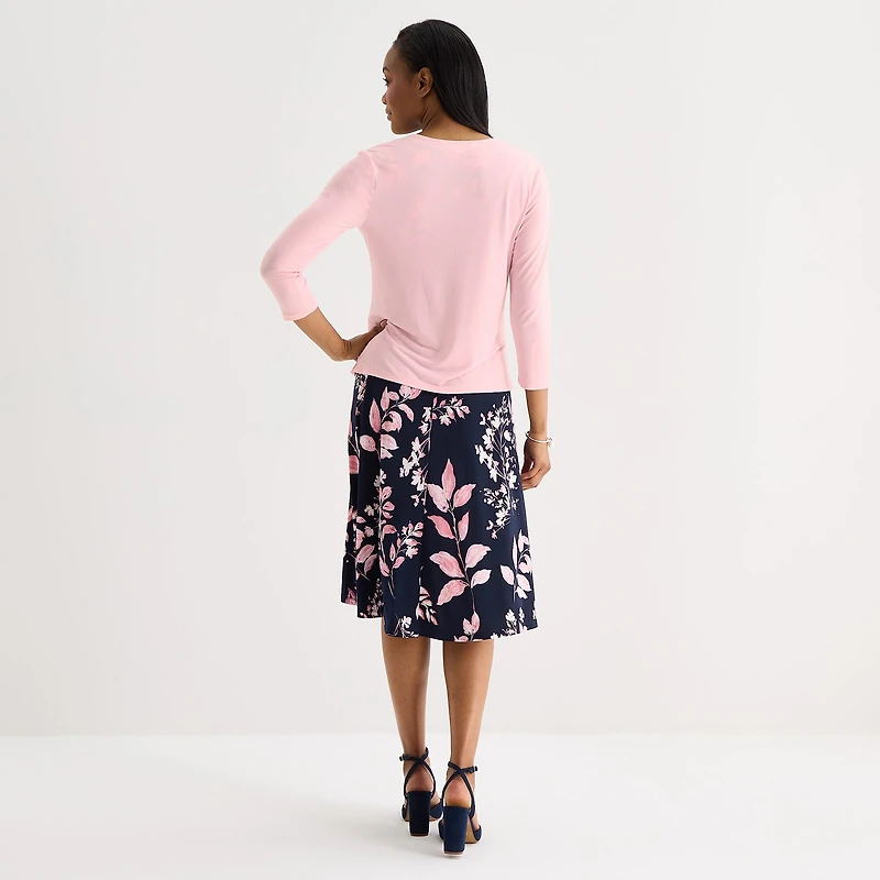 Studio 1 Womens Floral Jacket Dress