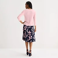 Studio 1 Womens Floral Jacket Dress