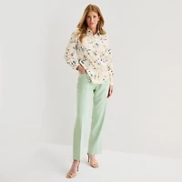 Black Label by Evan-Picone Womens Long Sleeve Blouse