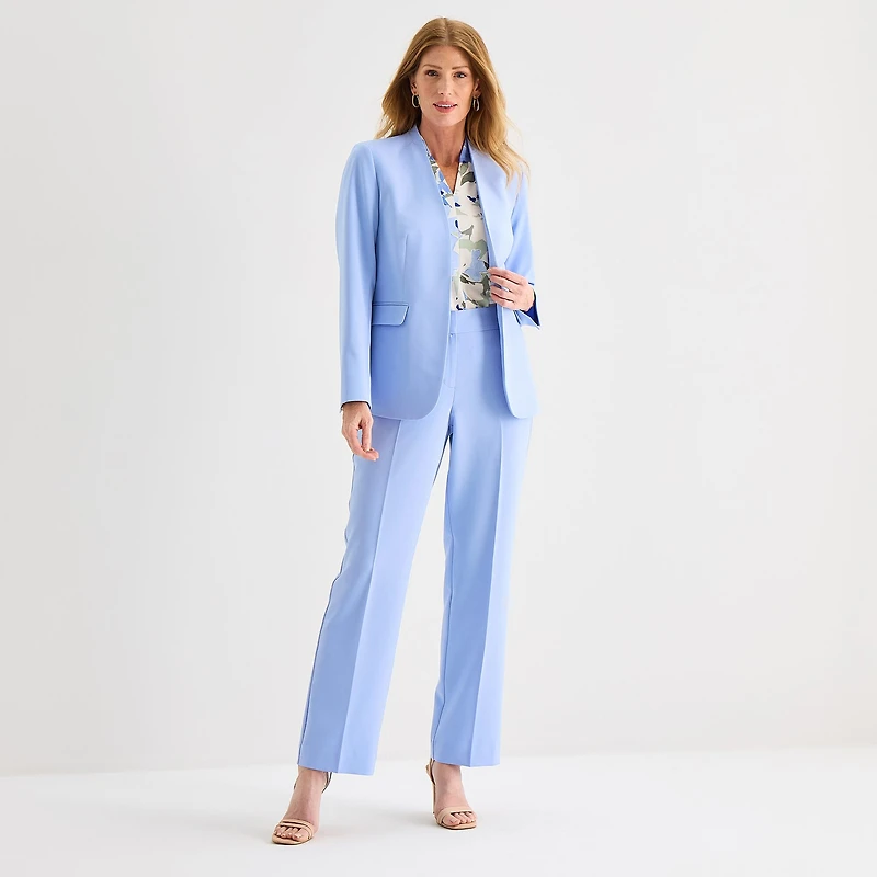 Black Label by Evan-Picone Womens Classic Fit Suit Jacket