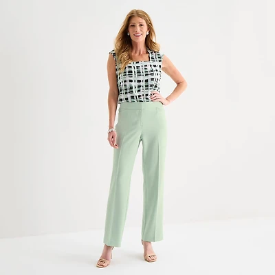 Black Label by Evan-Picone Womens Straight Trouser