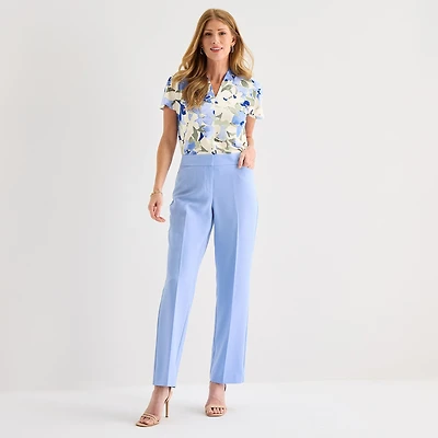 Black Label by Evan-Picone Womens Straight Trouser
