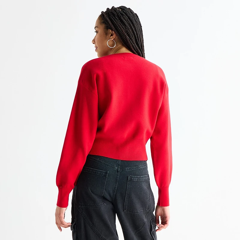 Forever 21 Juniors Womens Crew Neck Long Sleeve Pullover Sweater
