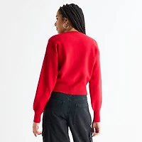 Forever 21 Juniors Womens Crew Neck Long Sleeve Pullover Sweater