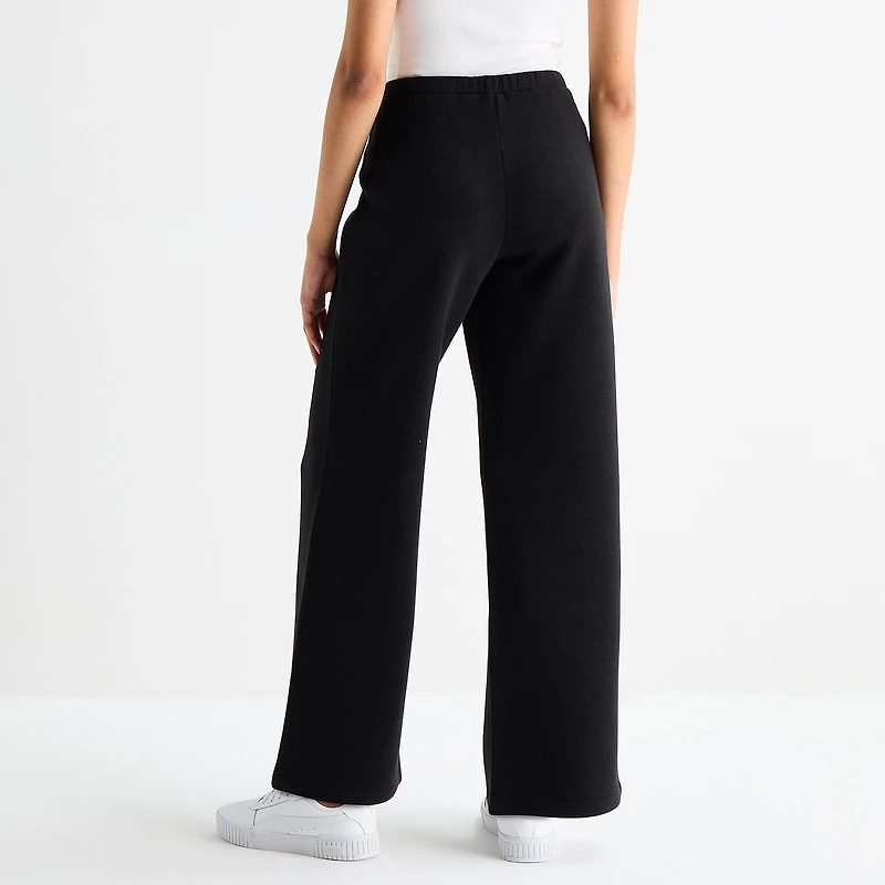 Juicy By Juicy Couture Womens Juniors Flare Mid Rise Fleece Sweatpant