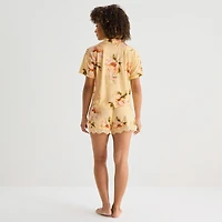 Ambrielle Womens V-Neck Short Sleeve 2-pc. Pajama Set