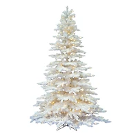 Vickerman 4 1/2 Foot Pre-Lit Flocked Christmas Tree